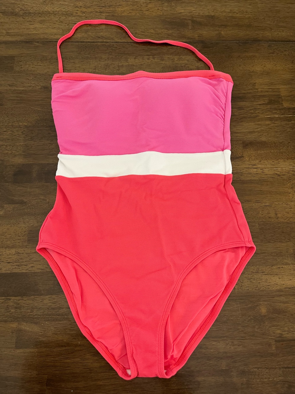 Tommy Bahama One Piece Swimsuit Pink and Coral Bathing Suit Swimwear Sz 12